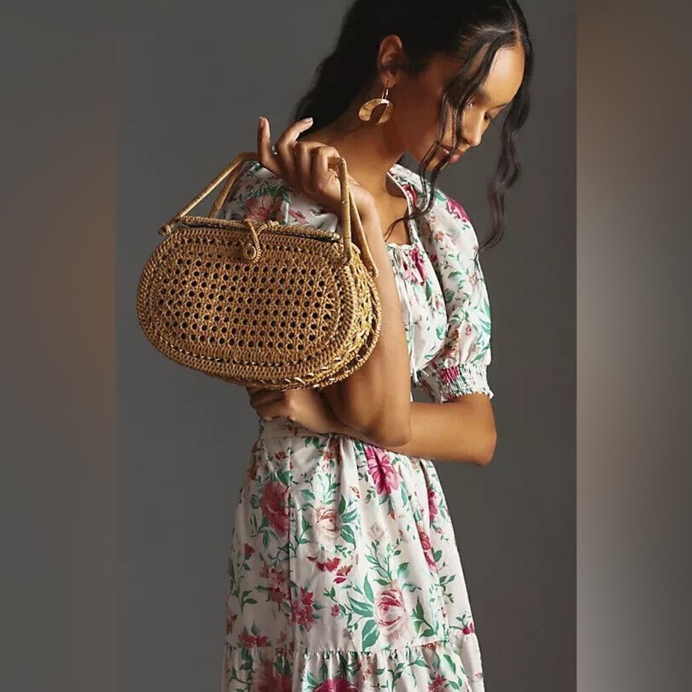 Anthropologie Somerset Puff Sleeve Tiered Maxi Dress NWT - Picture 2 of 9